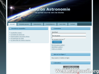 sautron.astronomie.free.fr website preview