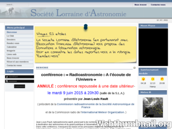 astronomie54.fr website preview