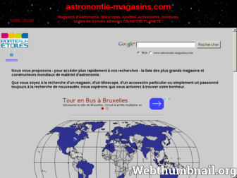 astronomie-magasins.com website preview