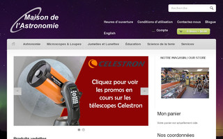 maisonastronomie.ca website preview