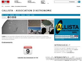 callista.epfl.ch website preview