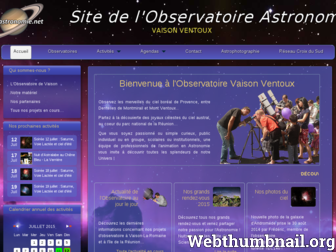 web-astronomie.net website preview