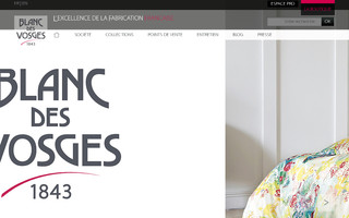 blancdesvosges.fr website preview