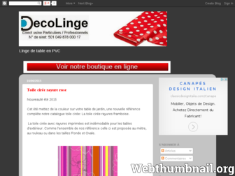 deco-linge.fr website preview