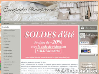 escapadeschampetres.fr website preview