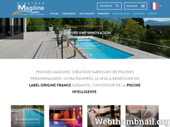 piscines-magiline.fr website preview