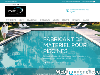 del-piscine.fr website preview