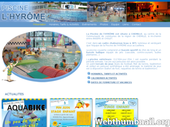 piscine-de-hyrome.com website preview