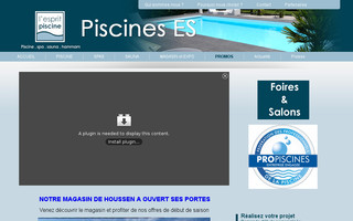 piscines-es.fr website preview