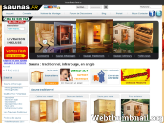 saunas.fr website preview