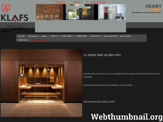 klafs-sauna.com website preview