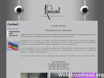 sauna-le-hussard.com website preview