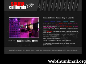 saunacalifornia.fr website preview