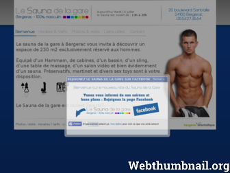 sauna-gare.com website preview