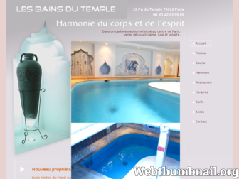 sauna-paris.com website preview