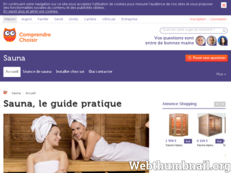 sauna.comprendrechoisir.com website preview