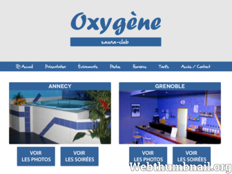 oxygenesauna.com website preview