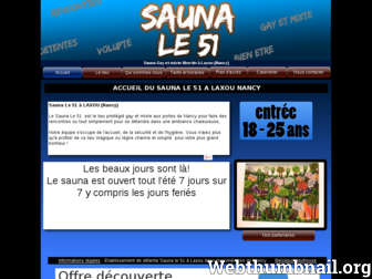 sauna51.fr website preview