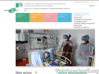 musique-sante.org website preview