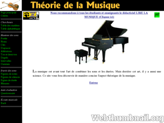 theoriedelamusique.com website preview