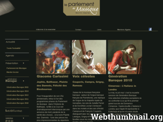 leparlementdemusique.com website preview