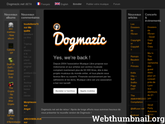 dogmazic.net website preview