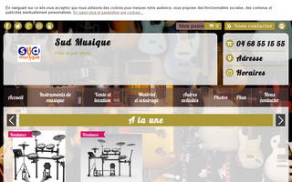 sudmusiqueperpignan.fr website preview