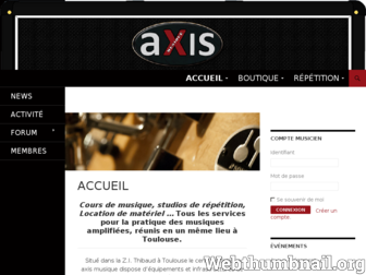 axis-musique.fr website preview