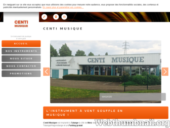 centi-musique.fr website preview