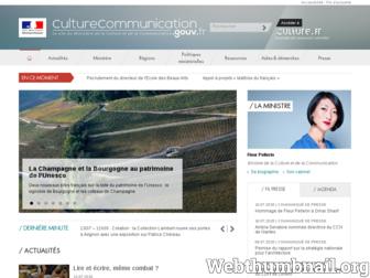 culturecommunication.gouv.fr website preview