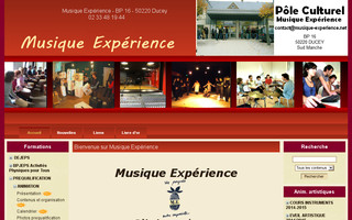 musique-experience.net website preview