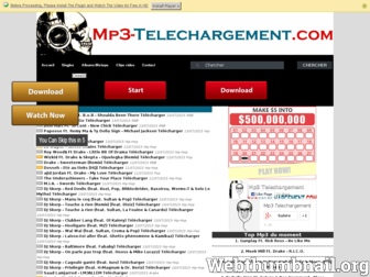 mp3-telechargement.com website preview