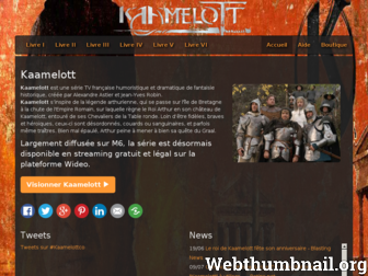 kaamelott.co website preview