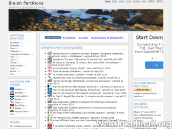 partitions.bzh website preview