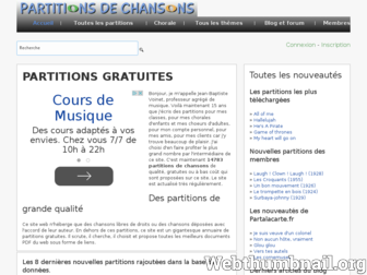 partitionsdechansons.com website preview