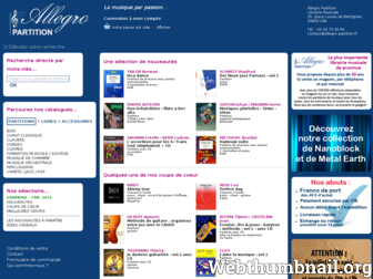 librairie.allegro-partition.fr website preview