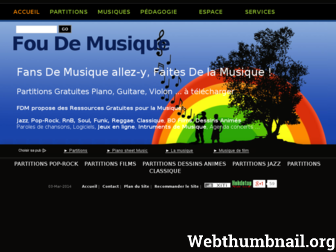 foudemusique.free.fr website preview