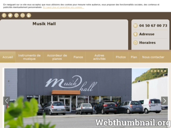 musikhall.fr website preview