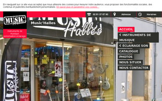 music-halles.fr website preview
