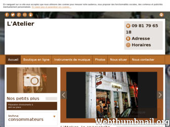 atelier-instruments-musique.fr website preview