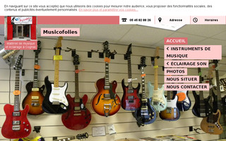 musicofolies.fr website preview