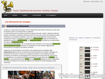 les-instruments.com website preview