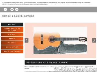 music-leader-givors.fr website preview