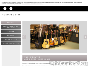 music-boutic.fr website preview