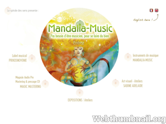 mandalia-music.com website preview