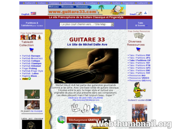 guitare33.com website preview