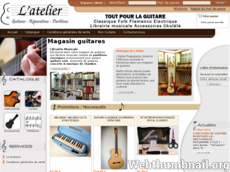 atelierdelaguitare.com website preview