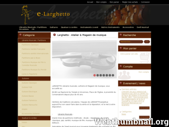 larghetto.fr website preview