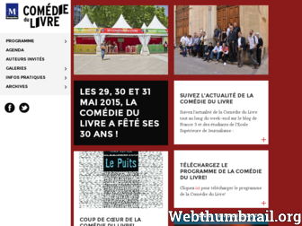 comediedulivre.fr website preview
