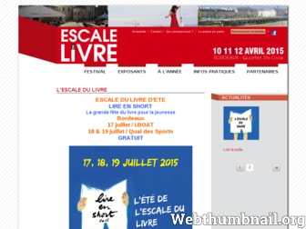 escaledulivre.com website preview